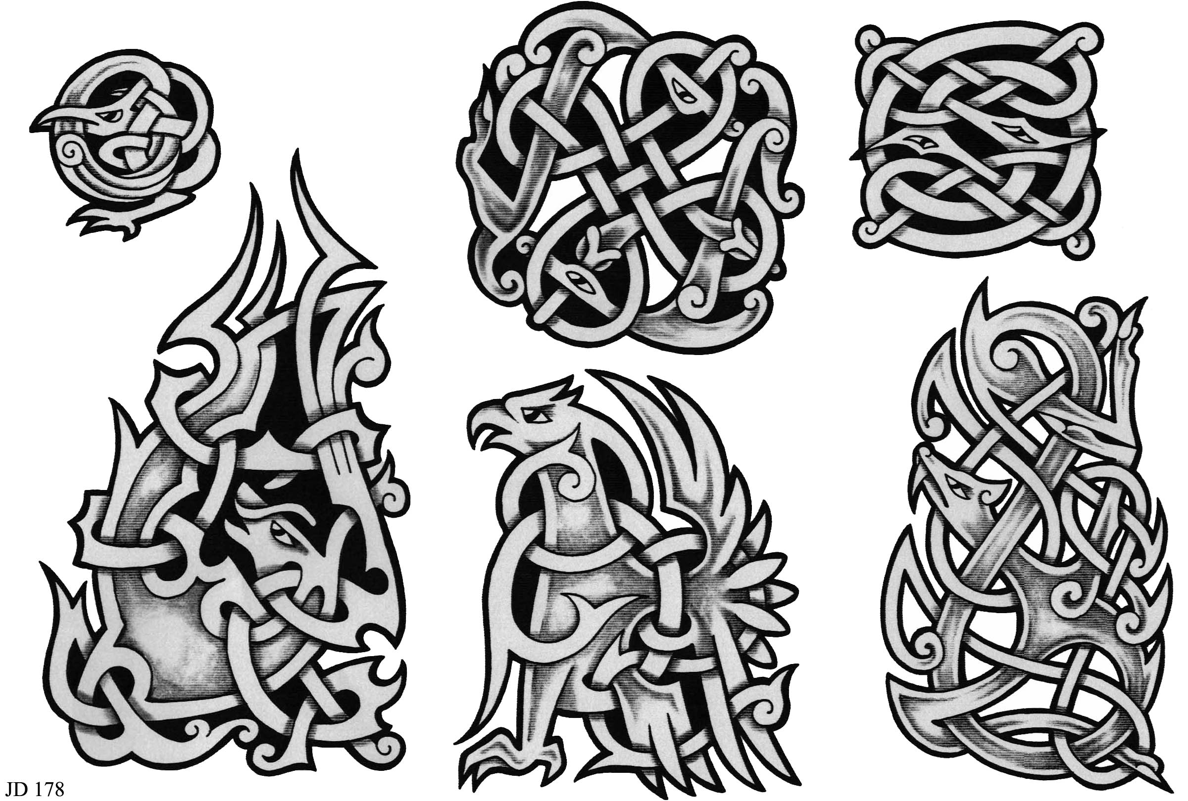 Celtic Tattoo Designs Sheet 178